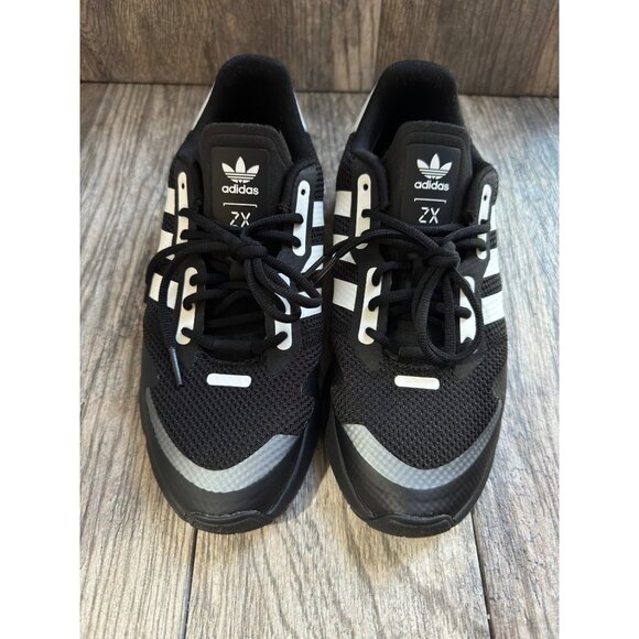 ADIDAS MEN'S ORIGINALS ZX 1K BOOST SNEAKERS Size 8.5 BLACK WHITE LHG 029003 - Picture 10 of 12